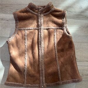 Brown Shearling Vest